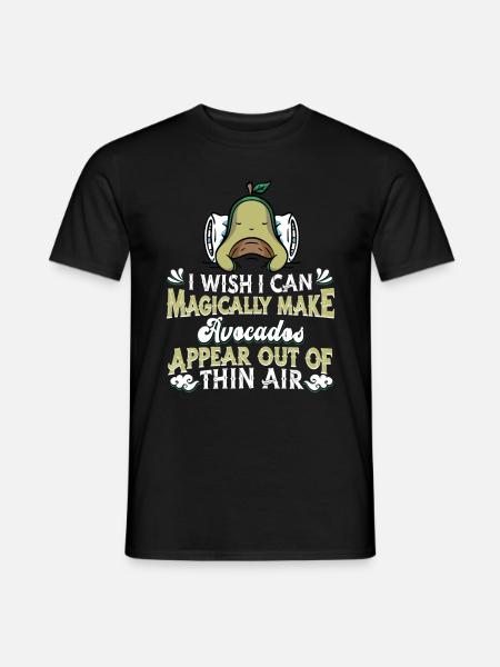 Avocado - Männer T-Shirt - Schwarz