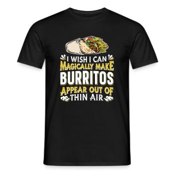 Burrito - Men's T-Shirt - black - Front - AI Model Male 178 light (178cm)