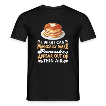 Pancakes Eierkuchen - Männer T-Shirt - Schwarz - Vorne - AI Model Male 178 light (178cm)