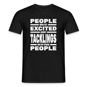 Rugby - T-shirt homme - noir - Devant - AI Model Male 178 light (178cm)