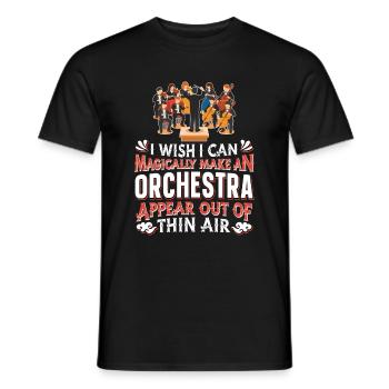 Orchestra Classical Concert Classical Music - Men's T-Shirt - black - Front - AI Model Male 178 light (178cm)