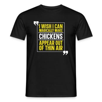Chicken Farm Farmer Farmer Chicken Farmer - Men's T-Shirt - black - Front - AI Model Male 178 light (178cm)
