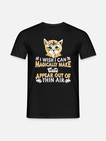Katze Mietzekatze Hauskatze - Männer T-Shirt - Schwarz