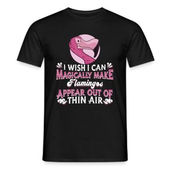 Flamingo - Men's T-Shirt - black - Front - AI Model Male 178 light (178cm)