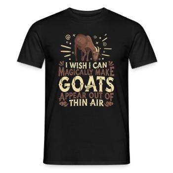 Éleveur de chèvres Agriculteur Farm Shepherd - T-shirt homme - noir - Devant - AI Model Male 178 light (178cm)