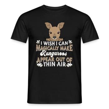 Kangaroo - Men's T-Shirt - black - Front - AI Model Male 178 light (178cm)