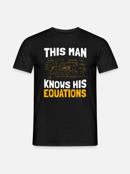 Professeur de mathématiques Mathématicien Professeur de mathématiques Mathématiques - T-shirt homme - noir