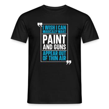 Paintball - T-shirt homme - noir - Devant - AI Model Male 178 light (178cm)