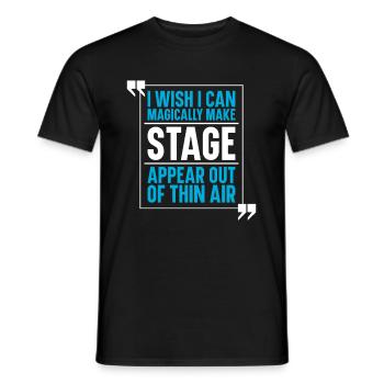 Theater - Männer T-Shirt - Schwarz - Vorne - AI Model Male 178 light (178cm)