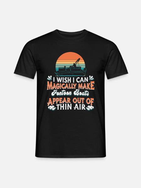 Pontoon boat - Men's T-Shirt - black