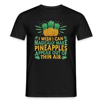 Pineapple - Men's T-Shirt - black - Front - AI Model Male 178 light (178cm)