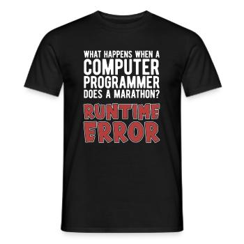 Programmierer Coder Software Entwickler - Männer T-Shirt - Schwarz - Vorne - AI Model Male 178 light (178cm)