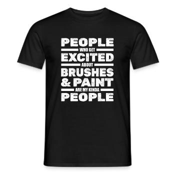 Maler Lackierer Geselle Malermeister - Männer T-Shirt - Schwarz - Vorne - AI Model Male 178 light (178cm)