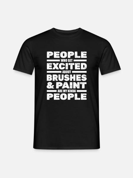 Painter Varnisher Journeyman Master Painter - Men's T-Shirt - black