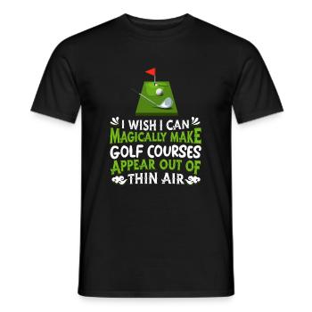 Golf Golfeur Golfeur Golf Golf Terrain - T-shirt homme - noir - Devant - AI Model Male 178 light (178cm)