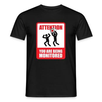 Programmer Coder Software Developer - Men's T-Shirt - black - Front - AI Model Male 178 light (178cm)