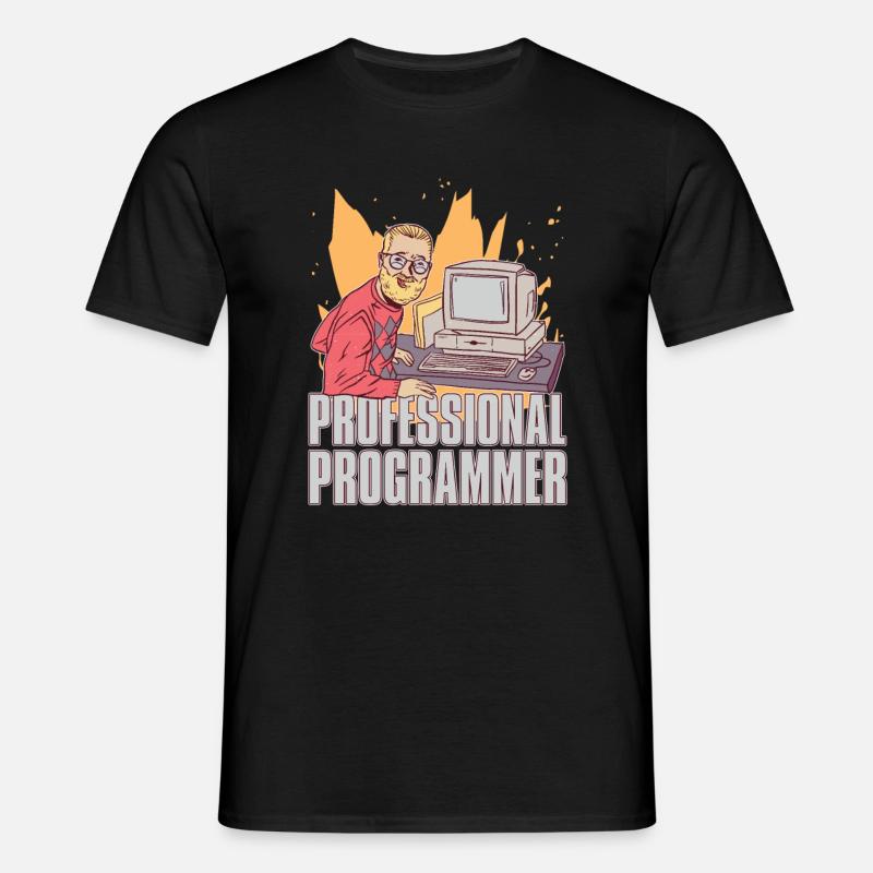 Programmierer Coder Software Entwickler - Männer T-Shirt - Schwarz