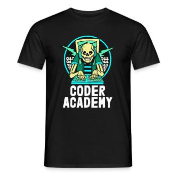Programmierer Coder Software Entwickler - Männer T-Shirt - Schwarz - Vorne - AI Model Male 178 light (178cm)