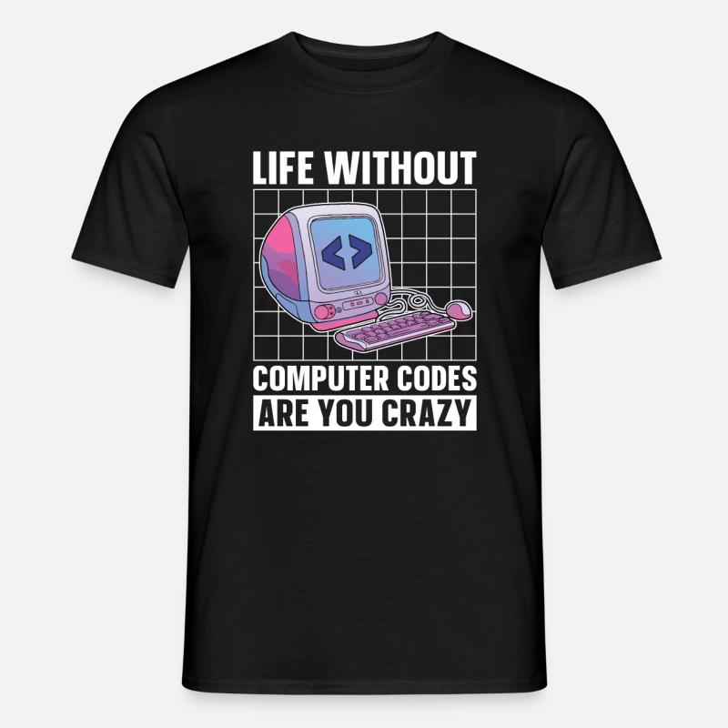 Programmer Coder Software Developer - Men's T-shirt - black