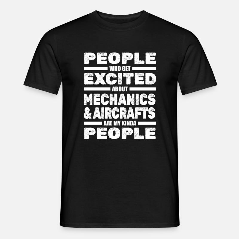 Mécanicien d’aéronefs Technicien d’aéronefs - T-shirt homme - noir