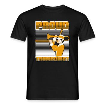 Trombone - Men's T-Shirt - black - Front - AI Model Male 178 light (178cm)