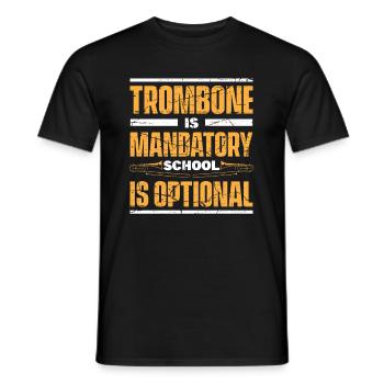 Trombone - T-shirt homme - noir - Devant - AI Model Male 178 light (178cm)