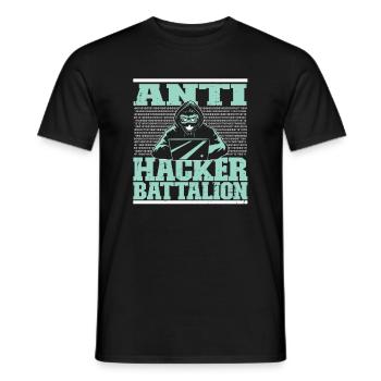 Programmer Coder Software Developer - Men's T-Shirt - black - Front - AI Model Male 178 light (178cm)