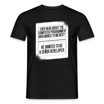 Programmierer Coder Software Entwickler - Männer T-Shirt - Schwarz - Vorne - AI Model Male 178 light (178cm)