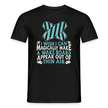 Wakeboarden Wakeboarding Wakeboard - T-shirt homme - noir - Devant - AI Model Male 178 light (178cm)