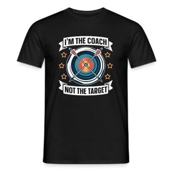Bogenschütze Bogensport Pfeil Bogen Bogenschießen - Männer T-Shirt - Schwarz - Vorne - AI Model Male 178 light (178cm)