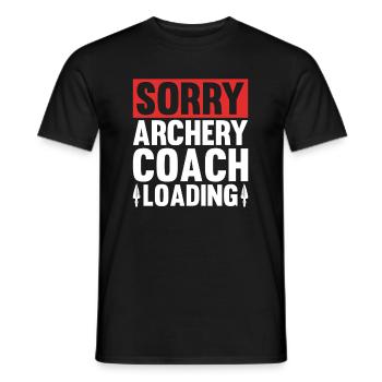 Bogenschütze Bogensport Pfeil Bogen Bogenschießen - Männer T-Shirt - Schwarz - Vorne - AI Model Male 178 light (178cm)