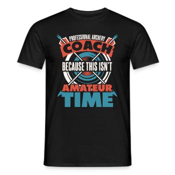 Bogenschütze Bogensport Pfeil Bogen Bogenschießen - Männer T-Shirt - Schwarz - Vorne - AI Model Male 178 light (178cm)