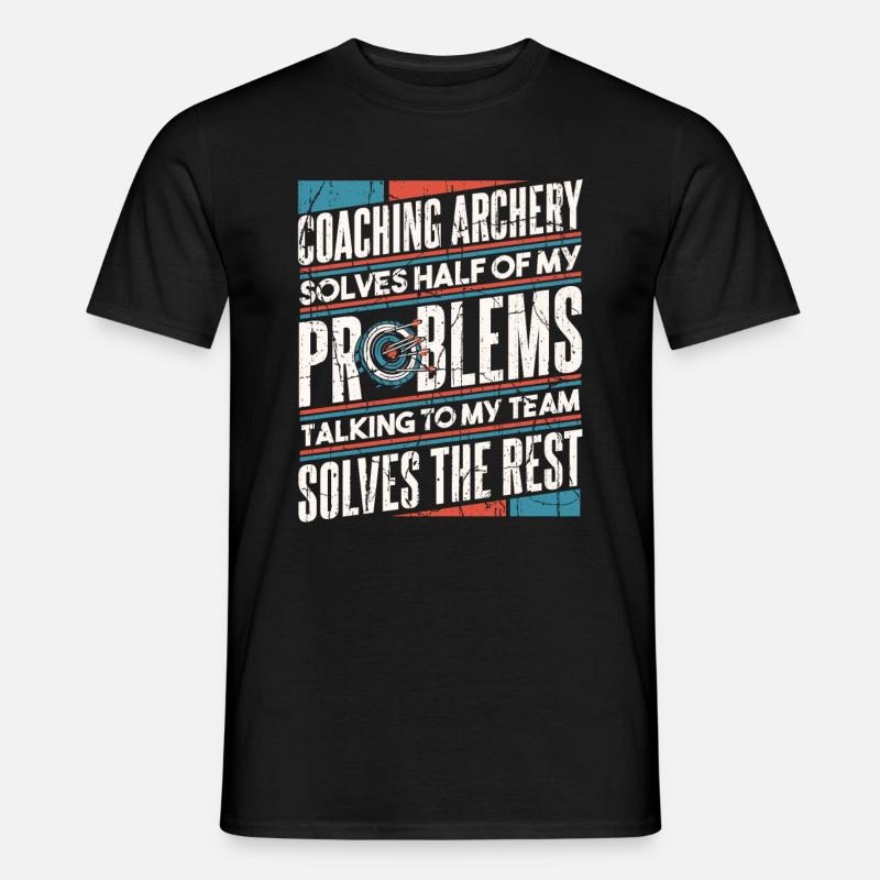 Bogenschütze Bogensport Pfeil Bogen Bogenschießen - Männer T-Shirt - Schwarz