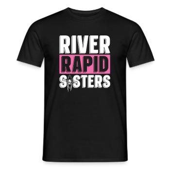 Rafting Wildwasser Kanu Kajak - Männer T-Shirt - Schwarz - Vorne - AI Model Male 178 light (178cm)