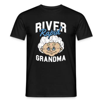 Rafting Wildwasser Kanu Kajak - Männer T-Shirt - Schwarz - Vorne - AI Model Male 178 light (178cm)