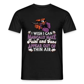 Paintball - T-shirt homme - noir - Devant - AI Model Male 178 light (178cm)