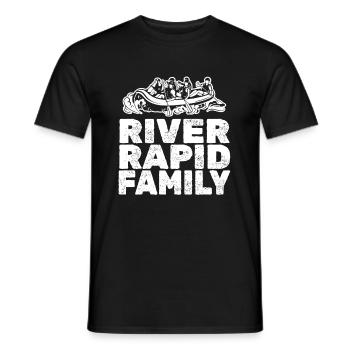 Rafting Wildwasser Kanu Kajak - Männer T-Shirt - Schwarz - Vorne - AI Model Male 178 light (178cm)