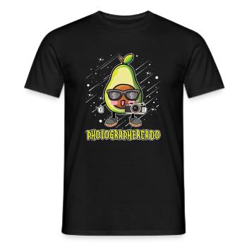 Photographe Photographie Appareil Photo - T-shirt homme - noir - Devant - AI Model Male 178 light (178cm)