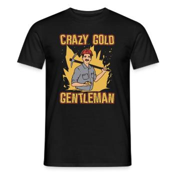 Mine d’or minière - T-shirt homme - noir - Devant - AI Model Male 178 light (178cm)
