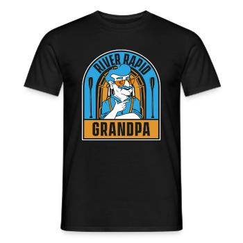 Rafting White Water Canoe Kayak - Men's T-Shirt - black - Front - AI Model Male 178 light (178cm)