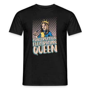 Électricien Ingénieur électricien Technicien en électronique - T-shirt homme - noir - Devant - AI Model Male 178 light (178cm)