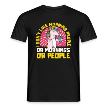 Einhorn Unicorn - Männer T-Shirt - Schwarz - Vorne - AI Model Male 178 light (178cm)