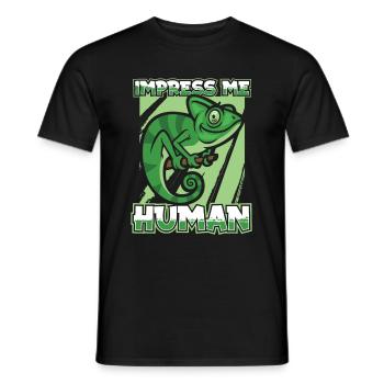 Chameleon Chamäleon - Men's T-Shirt - black - Front - AI Model Male 178 light (178cm)