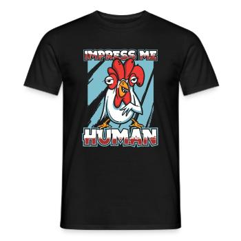 Chicken Farm Farmer Farmer Chicken Farmer - Men's T-Shirt - black - Front - AI Model Male 178 light (178cm)
