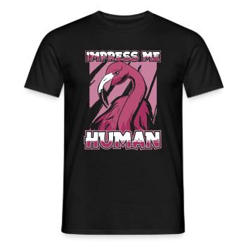 Flamant - T-shirt homme - noir - Devant - AI Model Male 178 light (178cm)