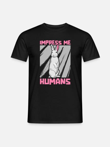 Rabbit Rabbit Karnickel Rammler - Men's T-Shirt - black