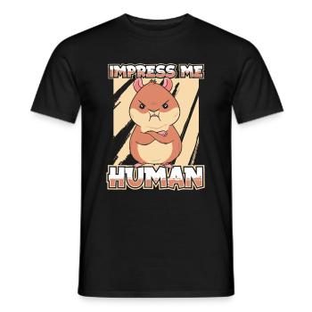 Hamster - Männer T-Shirt - Schwarz - Vorne - AI Model Male 178 light (178cm)