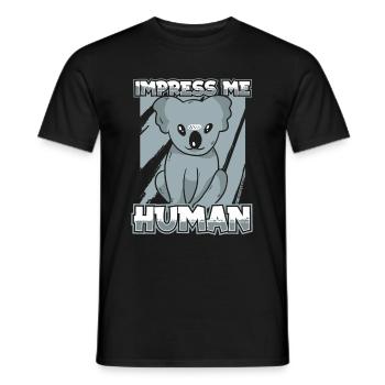 Koala Koala Bear - Men's T-Shirt - black - Front - AI Model Male 178 light (178cm)