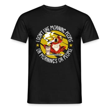 Frog Frogs Amphibian - Men's T-Shirt - black - Front - AI Model Male 178 light (178cm)