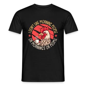 Chicken Farm Farmer Farmer Chicken Farmer - Men's T-Shirt - black - Front - AI Model Male 178 light (178cm)